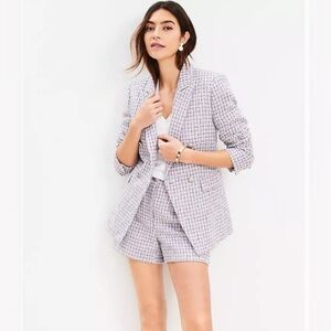 Ann Taylor LOFT Double Breasted Tweed Blazer + Shorts Set 14